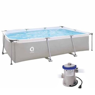 Imagem de Piscina Estrutural Retangular 3701 Litros Com Bomba Filtrante Avenli Jilong 220v