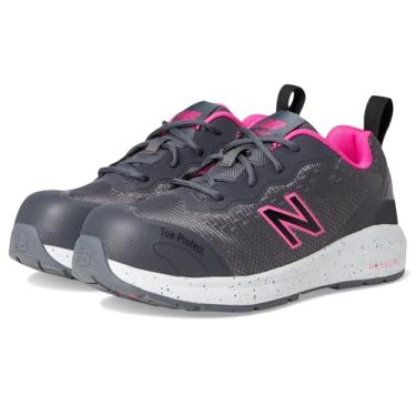 Imagem de New Balance Women's Logic - Composite Toe, Electric Hazard, Puncture Resistant, Slip Resistant - Grey/Pink - B - 7.5