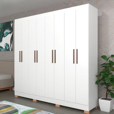 Imagem de Guarda-Roupa Bartira Porto com 8 Portas e 4 Gavetas - 219,2 de largura