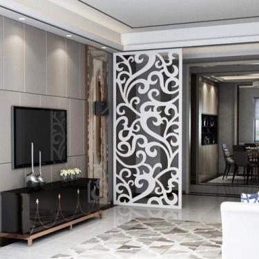 Imagem de Painel Vazado Divisória MDF Maori Branco - Decore Painéis e Divisórias