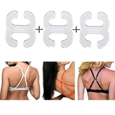 Imagem de Kit 3 Clip Magic Up DeMillus Melhora Postura Decotes, Transparente, Ún