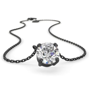 Imagem de SERASAR Colar feminino premium | Aço inoxidável cirúrgico 316L | À prova d'água | Comprimento ajustável | Quatro cores | Caixa de joias incluída, One Size, Aço inoxidável, Sem Pedra Preciosa