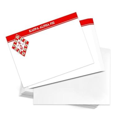 Imagem de Desert Cactus Kappa Alpha Psi Pacote com 10 cartões KAP Yo Nupe Divine 9 Papelaria Cartolina Inclui Envelopes Memo Party Thank You (Design de cartão de nota)