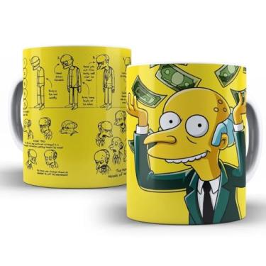 Imagem de Caneca Porcelana Os Sim.pson.s Sr Bu.rn.s