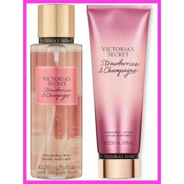 Imagem de Kit Victorias Secret Strawberries e Champagne Body Splash e Creme Hidr