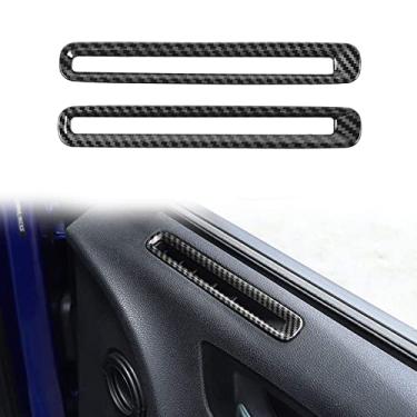 Imagem de Voodonala para Dodge Charger 2011-2020 com acabamento de ventilação em fibra de carbono ABS, 4 peças