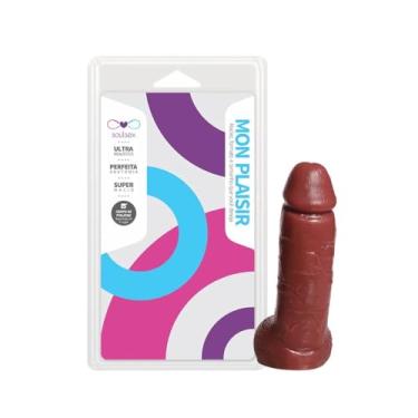 Imagem de Penis maciço com escroto realista soulsex 15x3,3cm