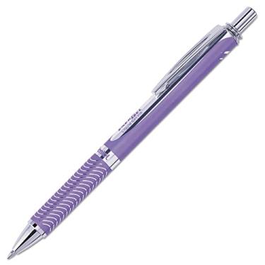 Imagem de Pentel BL407VV Caneta de gel líquido retrátil EnerGel Alloy RT, 0,7 mm, barril violeta, tinta violeta