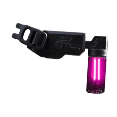 Imagem de YIJU Lanterna traseira de bicicleta, luz traseira de bicicleta de montanha, luz de bicicleta montada na estrada, lanterna para acessórios de ciclismo, Rosa Vermelha