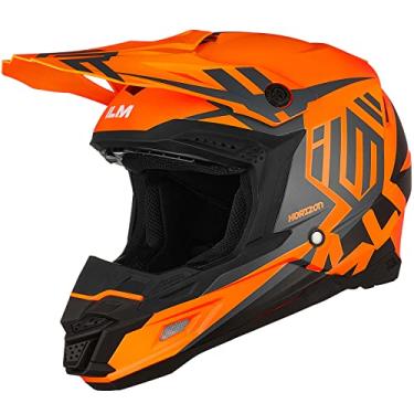 Imagem de ILM Capacetes Dot&Ece Para Adultos, Motocross, Quadriciclo, Bmx, Mx, Offroad, Esportivo Duplo, Integral, Modelo Ap-868 (Vermelho Quente, Adulto-Xs)