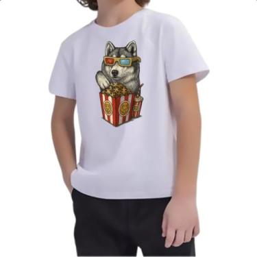 Imagem de Camiseta Infantil Lobo cinema 3D - Alearts, 12