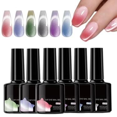 Imagem de Verniz Em Gel Para Unhas - Kit De Esmalte Gel Que Muda De Cor,Arte de Manicure Fácil Aplicação Para Iniciantes e Profissionais Casamento e Dia a Dia