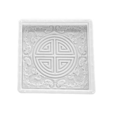 Imagem de WeiLaiKeQi Modelo de piso de ladrilho de cimento e tijolo de concreto, ferramenta decorativa para pavimentação de pátio chinês e paisagismo, Padrão Redondo