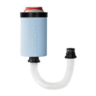 Imagem de The Kong 2.0 - Um refrigerador/copo portátil de lata ou garrafa com uma mangueira removível expansível para canalizar sua bebida (azul)