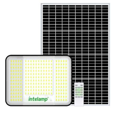 Imagem de intelamp Faróis solares à prova d'água, 20.000 mAh 251 LED 1300 lm, exterior com controle remoto, cabo de 16,4 pés, temporizador de 2 a 12h, luz externa para jardim