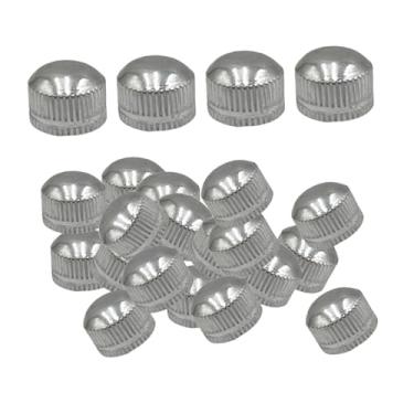 Imagem de Ｂｅｓｇａ 100 peças de tampas de parafuso M4 para luminárias, porcas de botão de ferro serrilhado, ferragens para luminárias pendentes de piso, corredor, Prata