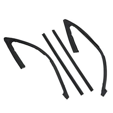 Imagem de TRQ Vedação de proteção contra intempéries para janela de vidro de ventilação compatível com Chevrolet GMC