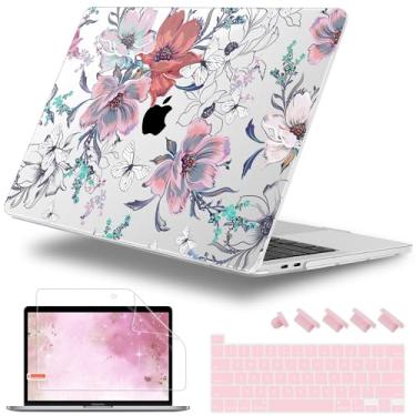 Imagem de Lepeoac Capa para MacBook Pro de 16 polegadas, versão 2019 2020, modelo A2141, capa rígida de plástico com capa de teclado e protetor de tela para MacBook Pro de 16 polegadas com Touch Bar e Touch ID