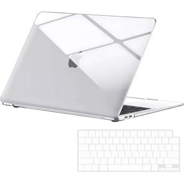 Imagem de Capa compatível com MacBook Air de 13,6 polegadas versão 2022 A2681 com chip M2 e Touch ID, capa rígida Premium, capa com protetor de teclado e Pelicula para tela - Protetora Anti Queda