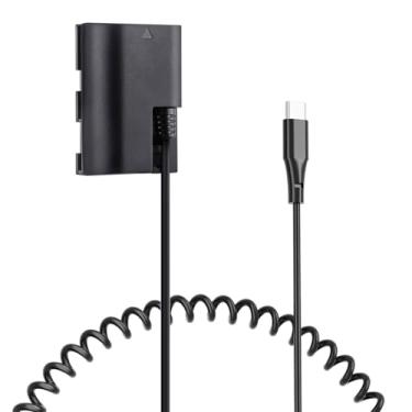 Imagem de QUZOC Acoplador Dc Dr-E6 Lp-E6 Lp-E6N Cabo De Bateria Fictícia Pd Ack-E6 Adaptador Fonte Alimentação Usb C Compatível Com Câmeras Canon Eos R7 R6 R 90D 80D 7D Mark Ii 70D6D 60D 5D Iv 5Ds