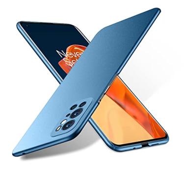 Imagem de Bastmei Capa para OnePlus 9 Pro 5G (2021), extremamente leve, ultrafina, proteção de câmera, capa rígida de policarbonato para OnePlus 9 Pro 5G (azul gravle)