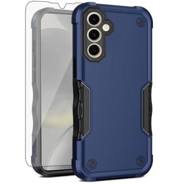 Imagem de Asuwish Capa de celular para Samsung Galaxy S24 Plus/S25 Plus S24+ S25+ 5G com protetor de tela de vidro temperado, capa protetora híbrida à prova de choque S24Plus 24S + S 24 24+ S25Plus 25S 25+