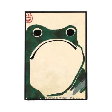 Imagem de Antigo Vintage Sapo Cartaz Impressão De Papel Para Casa Sala De Estar 