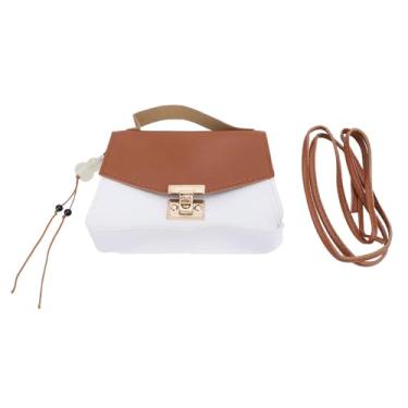 Imagem de Mulheres Bolsa de ombro de ombro Top Handel Bolsa Bolsa Bolsa Resistente a Scratch Com Bloqueio de cores Design espaço espaçoso para viagens casuais para festas compras PU Material (Marrom)