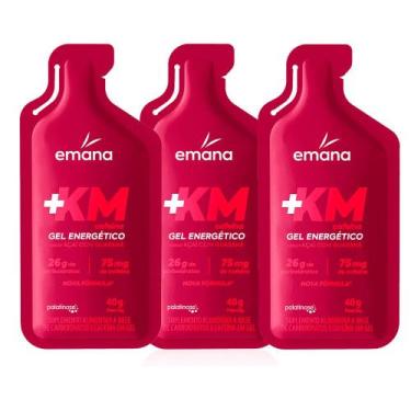 Imagem de Kit 3 Gel Energético Emana +Km Cafeína Sabor Açaí com Guaraná 40g