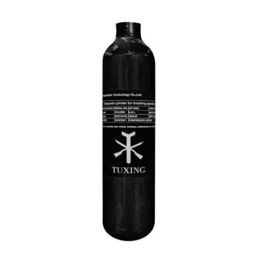 Imagem de TUXING 4500Psi Pcp Air Tank 0.42L 25Cu in 420cc Carbon Fiber HPA Tank, Gas Cylinder, Paintball Hunting for PCP Air Rifle Gun Daystate and FX Thread M18 * 1.5