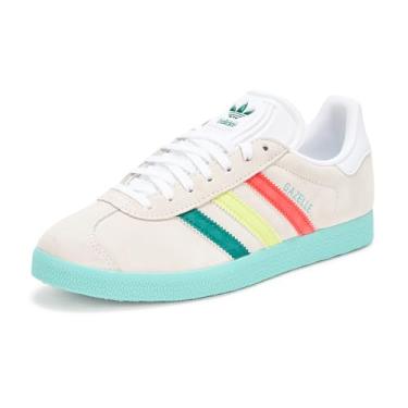 Imagem de adidas San Jose Earthquakes Gazelle Tênis masculino, Branco/Verde exuberante/Bahia, 35