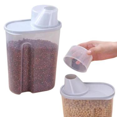 Imagem de Organizador De Alimentos 1,9L Dispenser Com Medidor Dispensa Armário