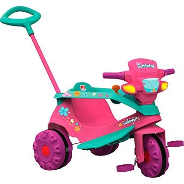 Imagem de Triciclo Velobaby Passeio e Pedal, Brinquedos Bandeirante, Multicor