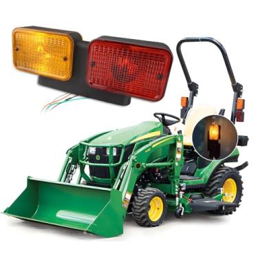 Imagem de KDM Luzes traseiras de LED direita para trator John Deere 1025R, kits de lâmpadas de aviso reverso de freio 4 em 1, substituição direta para 1023E 1026R 2025R 2032R 3025D 3032E 4066R 5075E LVA18272