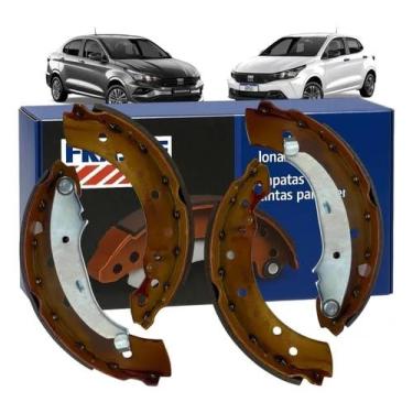 Imagem de Sapata de Freio Traseira Fras-le FI/219-CPA com Alavancas Compatível com Fiat Argo Cronos Pulse Grand Siena Palio Uno – Substitui Fiat 7086717