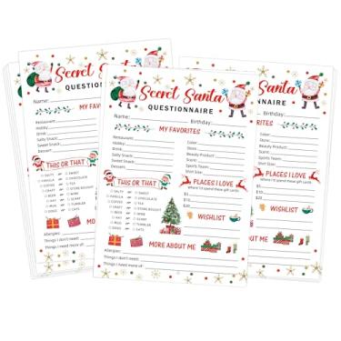 Imagem de Jogos de Natal para festa em família, questionário secreto de Papai Noel, jogos de cartas divertidos para adultos, conjunto de 25 cartas, ideias de presente de Natal, presentes de família para férias