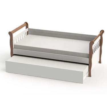 Imagem de Cama Babá Com Cama Auxiliar Branco Com
