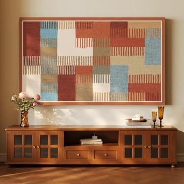 Imagem de Capa de TV 32-80 polegadas Indoor TV Capa à prova de poeira Qualidade LCD/LED Capa de tela pendurada/curvo protetor de tela multifuncional sala de estar Tecido decorativo-Xadrez-1||42 polegadas (100 x