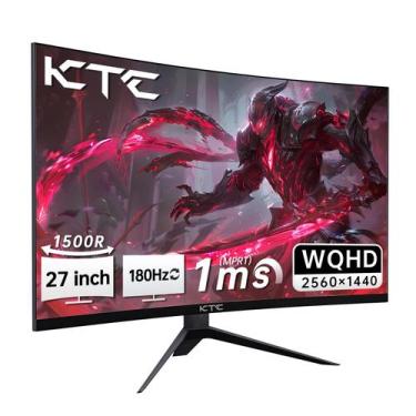 Imagem de Monitor de jogos curvo KTC de 27 polegadas WQHD 180 Hz e 1 ms
