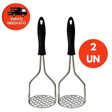 Imagem de Kit Amassador Espremedor Batata Alimentos Legumes Purê Feijão Manual I