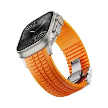 Imagem de Pulseira De Borracha De 46mm 45mm 44mm 42mm Para Apple Watch Ultra 2 1
