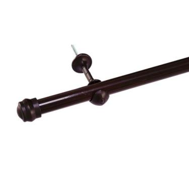 Imagem de Varão Pra Cortina 2 Metros 19mm Fino Kit Instalação Completo - Armazém