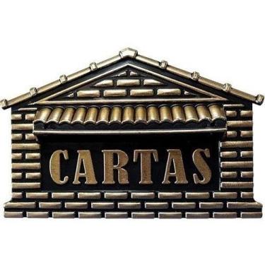 Imagem de Caixa carta pvc real preto ouro - 04p