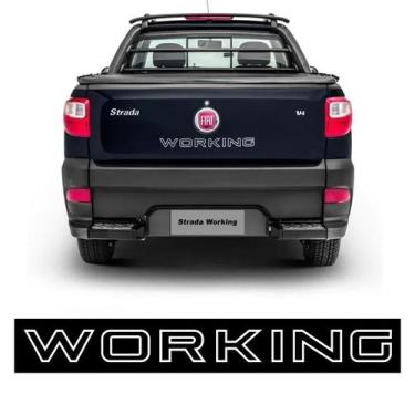 Imagem de Faixa Tampa Traseira Fiat Strada Working Branco - Genérico - SPORTINOX