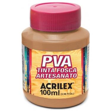 Imagem de Tinta Fosca para Artesanato PVA 100ml Capuccino Acrilex