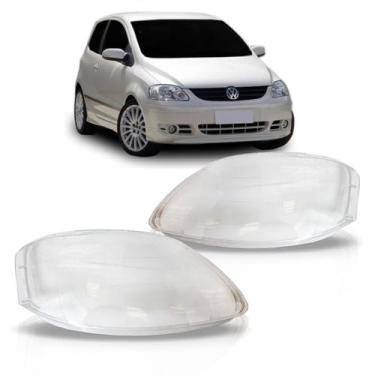 Imagem de Par lente farol fox 2003 2004 2005 2006 2007 2008 2009 foco simples - 
