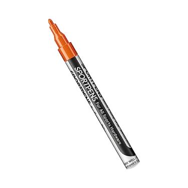 Imagem de SportPens Caneta de pintura para bicicletas e equipamentos esportivos | Marcadores de tinta permanentes multiuso para metal, plástico, couro e materiais sintéticos | Laranja
