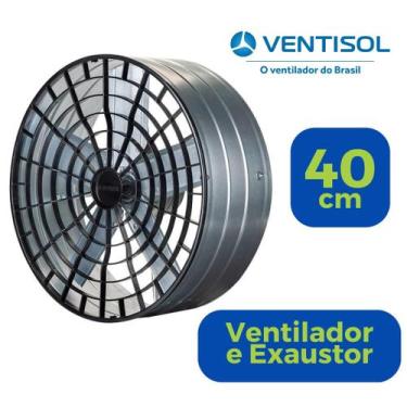 Imagem de Ventilador Axial 40cm Exaustor Industrial Reversível 127v - Ventisol, 