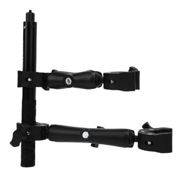 Imagem de Cryfokt Motocicleta Camera Mount Kit, 28 a 115cm 5 Retrátil Telescopic Selfie Stick Motocicleta Camera Bracket Kit Com Dual Clamp, para X5 X4 X3 X2 RS R, Liga de Alumínio, Silicone