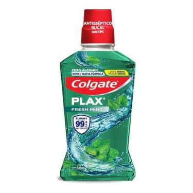 Imagem de Kit c/ 3 Colgate Enxaguante Bucal Plax Fresh Mint 500Ml